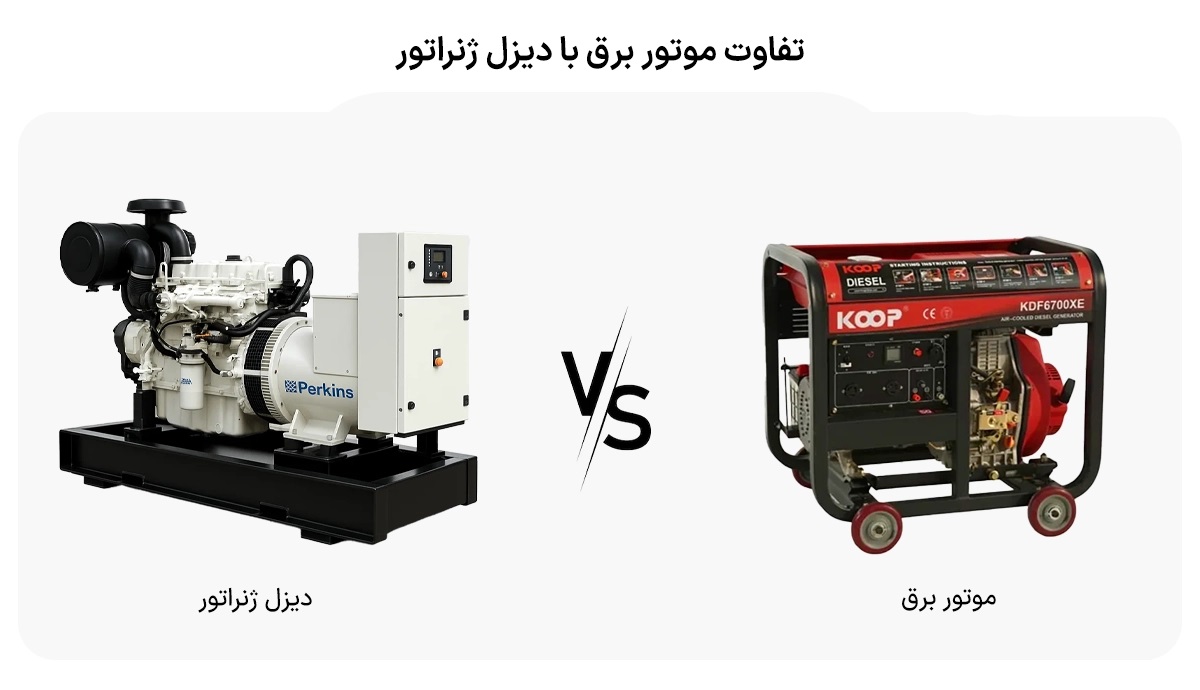 نکات مهم در انتخاب دیزل ژنراتور و موتوربرق بنزینی